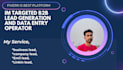 hey my profession data entry and target b2b lead generation