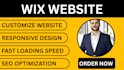 wix website design and redesign wix SEO