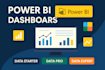 design a power bi dashboard for reporting and analysis