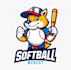design an unique softball logo with unlimited revision