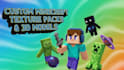 create custom minecraft texture packs, resource packs, pixel art, 3d models