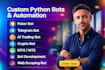 build advanced ai trading bots, poker bots, and telegram automation systems