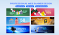 design shopify banners and creative web banners, hero images