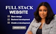 ai website development, full stack backend, front end development chatbot dev