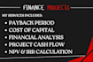 do excel financial modeling, build excel financial model, financial projections