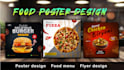 create professional food posters, menu designs and flyers