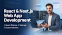 develop web app using react next js