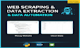 create a webscraping script that collects website info into a desired output