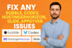 fix bubble io issues bugs bubble website bubble io developer