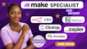 setup made com make com automation fix make com error make com integromat expert