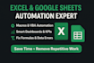 automate excel with vba, macros, dashboards and google sheets