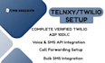 integrate your twilio  telnyx  vonage account