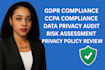 draft custom gdpr and ccpa data protection and privacy policy