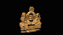 create a 3d rotating logo animation 360 seamless loop