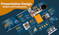 design a professional pitch deck and business presentation
