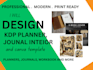 design KDP planner, journal interior and canva templates