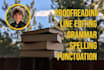 proofread and line edit your work