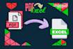 convert financial, retail and ecommerce data tables pdfs into excel