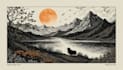 create awesome linocut illustration art