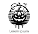 carve your logo on halloween pumpkin