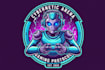 create gaming robot computer mascot logo design with business