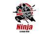 design eye catchy ninja warrior mascot logo design