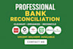 reconcile bank statement PDF to editable format