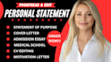 perfectly edit proofread medical personal statement law school application essay