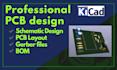 design pcb with schematic, gerber, bom, and source files