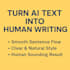 humanize and rewrite your ai text to sound natural