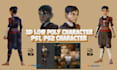 do ps1, ps2, y2k, retro low poly game character, low poly character, animation