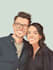 draw couple portrait illustration