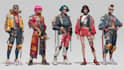 design anime character , cyberpunk character