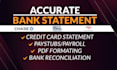 do bank statement conversion pdf to excel, reconcile