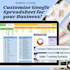 customize google spreadsheet for your starting business