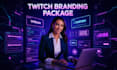 deliver a full twitch streamer branding package with custom graphics