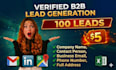 do b2b lead generation, targeted prospect leads and business email list building