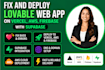 fix and deploy lovable web app on vercel netlify railway aws firebase supabase