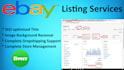 do ebay product listings for dropshipping with SEO title and ebay HTML template