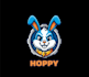 make creative bilby, rabbit mascot logo with t shirt design