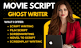 write movie script, screenplay, film script, tv series, screenwriting
