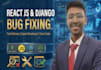 fix bugs in your react js or python django website code