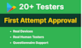 provide 12 or 20 testers for google play console closed testing