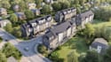 reinvent modern residential development, row house design, townhouse rendering