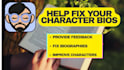 help design your character biographies