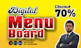 design digital menu, digital menu board or animated menu