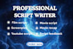 write a professional movie and film screenplay script feedback