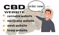 design cannabis, hemp, cbd, and marijuana website