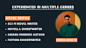 ghostwrite a professional novel in any genre