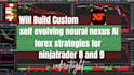 build self evolving neural nexus ai forex strategies for ninjatrader 8 and 9